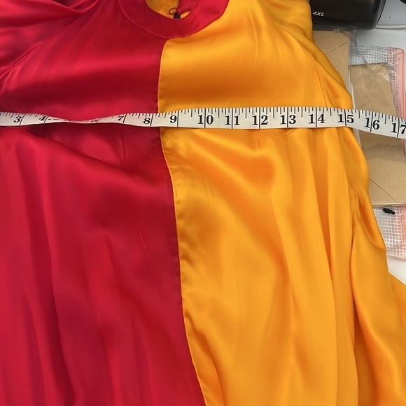 NWT,Pinnacle By Shruti Sancheti,Mock-Neck,Ruffle,Elegant,Tiered Dress,Size Med - Picture 8 of 10